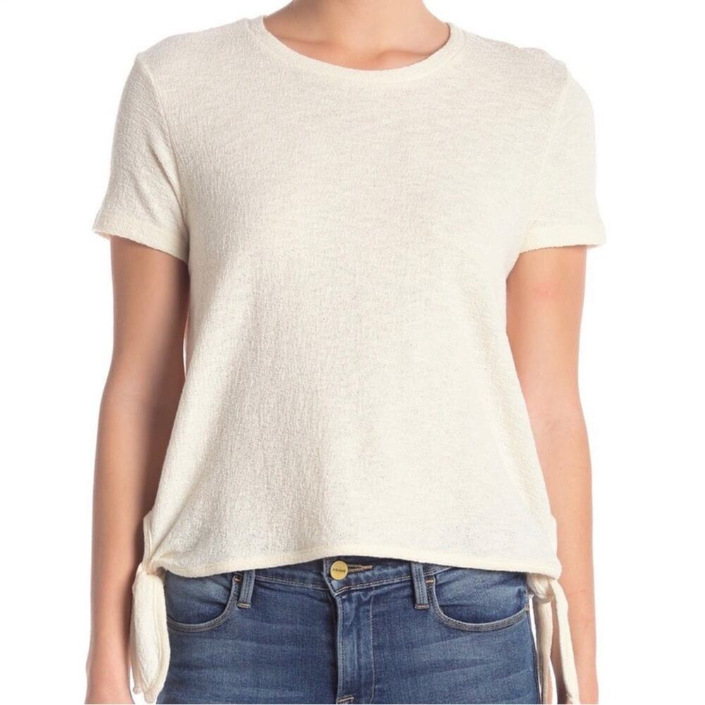 Madewell Texture & Thread Modern Side-Tie Top Women’s Size Small